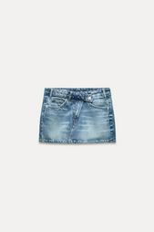 DENIM TRF MINI SKIRT