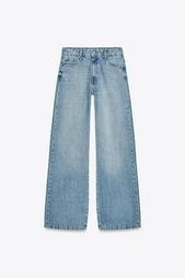 ZW COLLECTION WIDE-LEG MID-RISE JEANS