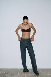 ZW COLLECTION WIDE-LEG MID-RISE JEANS