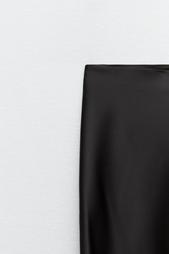 SATIN MIDI SKIRT