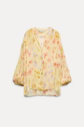 ZW COLLECTION PRINTED VOLUMINOUS BLOUSE