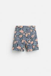 LONG FLORAL PRINT SWIMMING TRUNKS