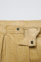 CORDUROY BAGGY TROUSERS WITH KNEE PATCHES