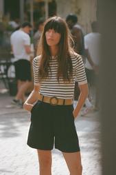 FLOWING BERMUDA SHORTS WITH BELT