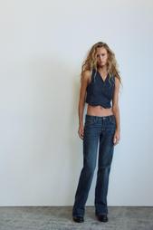 TRF WIDE-LEG LOW-RISE JEANS
