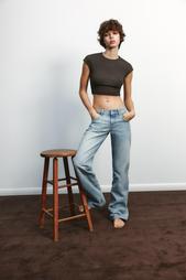 TRF WIDE-LEG LOW-RISE JEANS