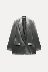 CREASED-EFFECT SHIMMERY BLAZER