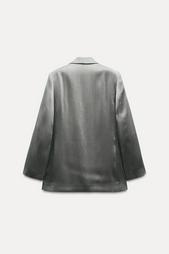 CREASED-EFFECT SHIMMERY BLAZER