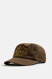 FLAT PEAK EMBROIDERED CAP