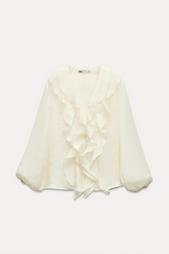 ZW COLLECTION RUFFLED SHIRT