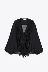 ZW COLLECTION RUFFLED SHIRT