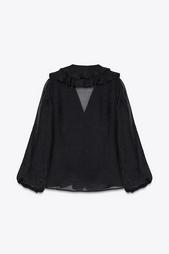 ZW COLLECTION RUFFLED SHIRT