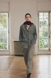 ZW COLLECTION CHECK OVERSIZE SHIRT