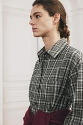 ZW COLLECTION CHECK OVERSIZE SHIRT