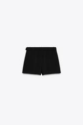 DARTED BERMUDA SHORTS WITH BELT