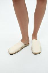 LEATHER SLINGBACK ESPADRILLES