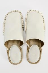 LEATHER SLINGBACK ESPADRILLES