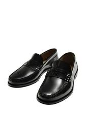 LEATHER PENNY STRAP LOAFERS