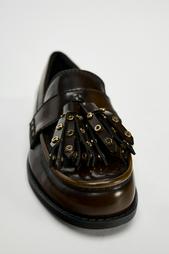 LOAFERS WITH STUDDED TASSELS