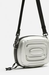 RUBBERISED RIGID CROSSBODY BAG