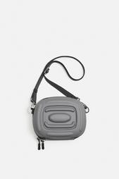 RUBBERISED RIGID CROSSBODY BAG