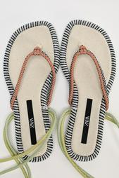 FLAT ROPED SANDALS