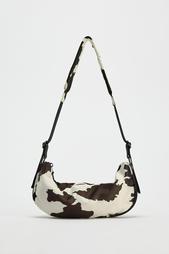 ANIMAL PRINT OVAL HANDBAG